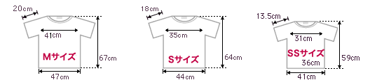 Tシャツ サイズ表