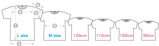 Tシャツの色とサイズ アランジネットオンラインショップ